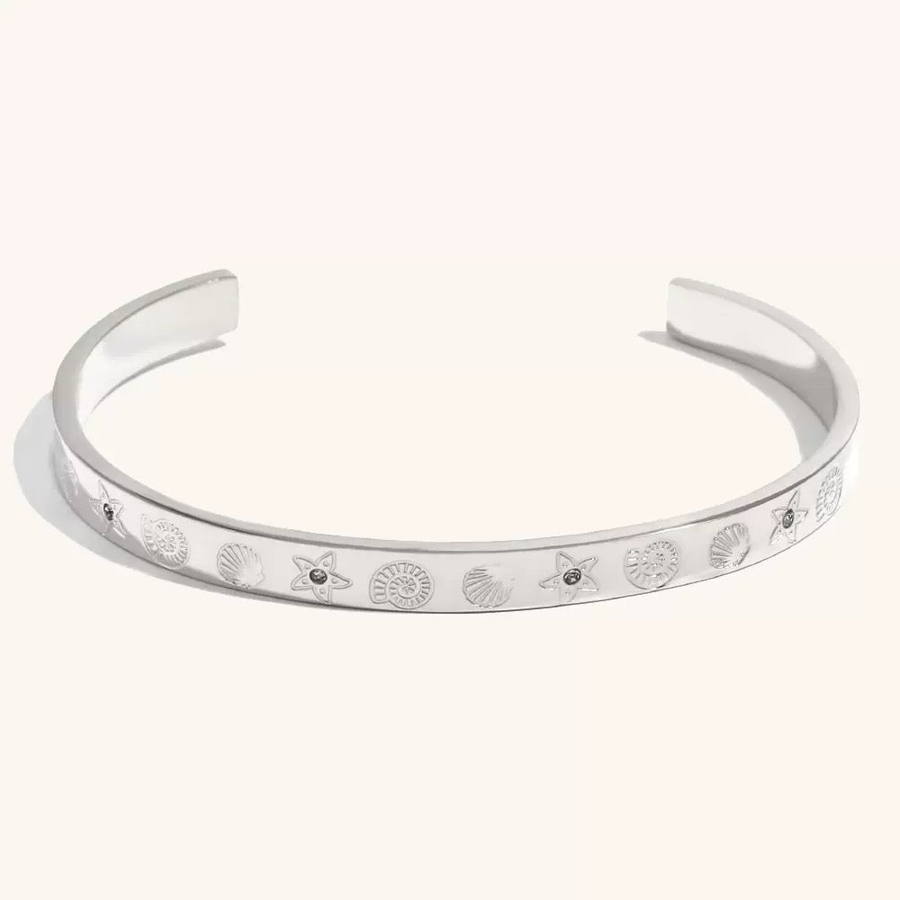 Silverwater ocean bangles
