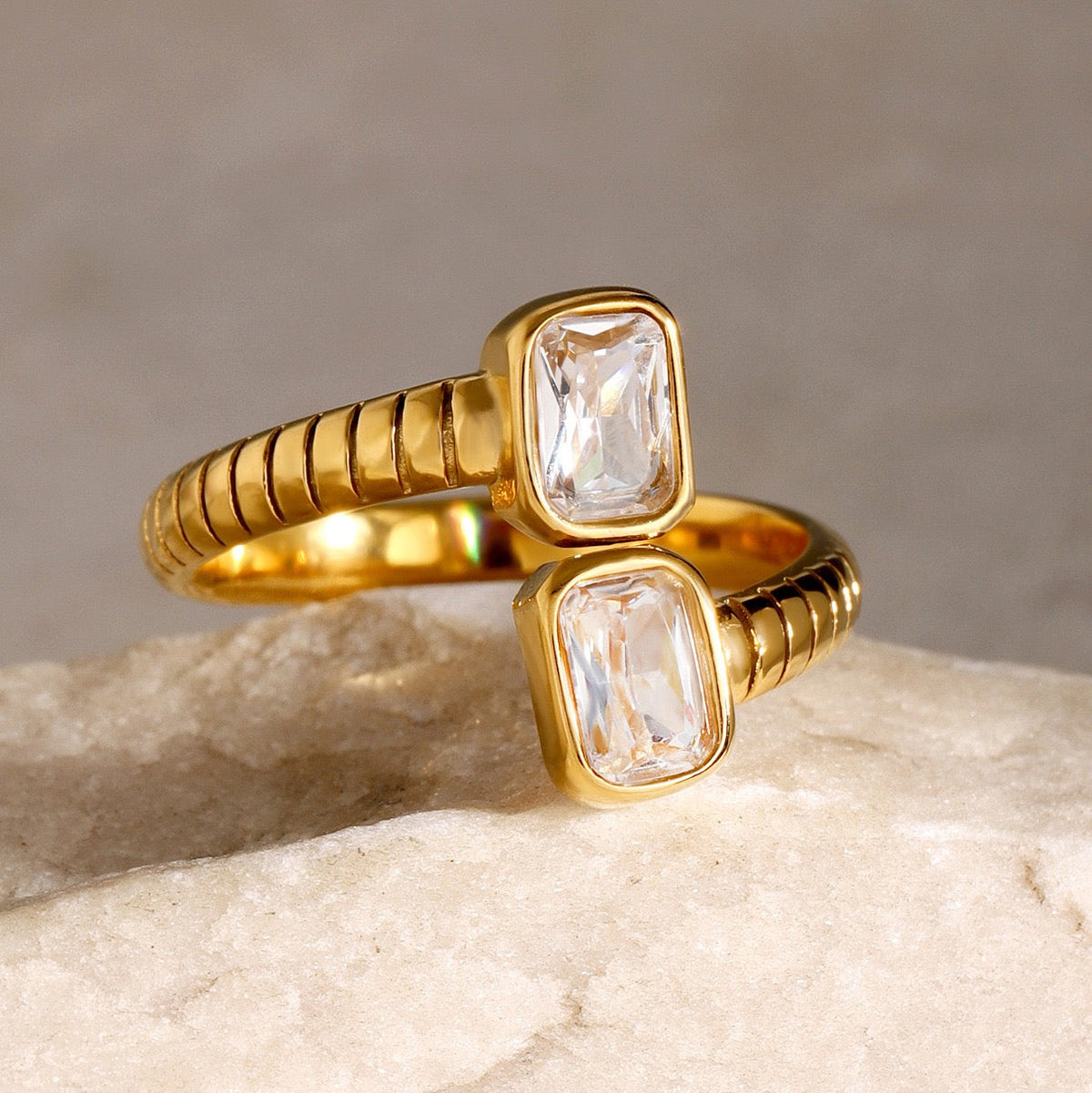 Dorren Double star rings