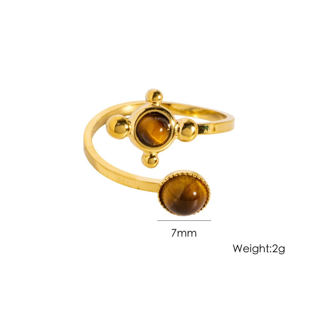 Shooting stars gem rings