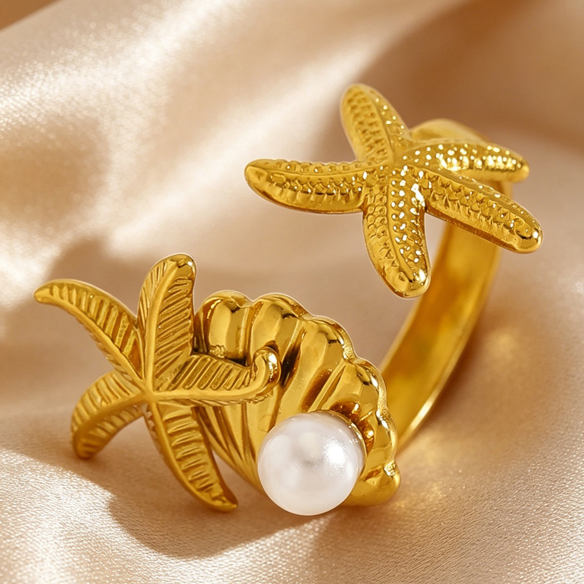 Pearly ocean starfish rings