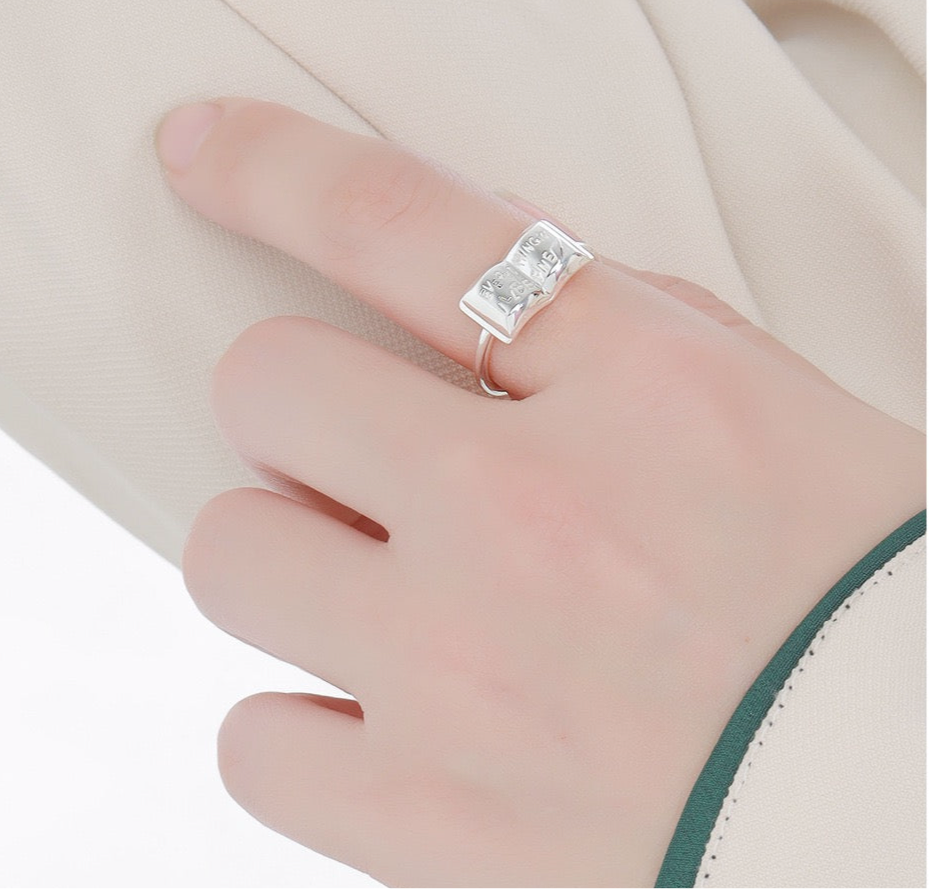 Ink Sterling Silver Ring