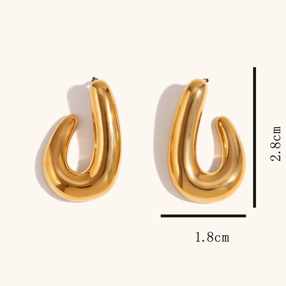 Texas square gate earrings