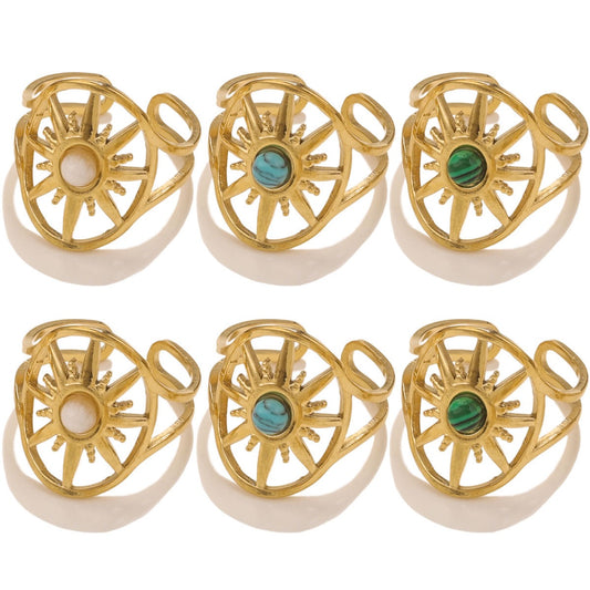 Round stars rings