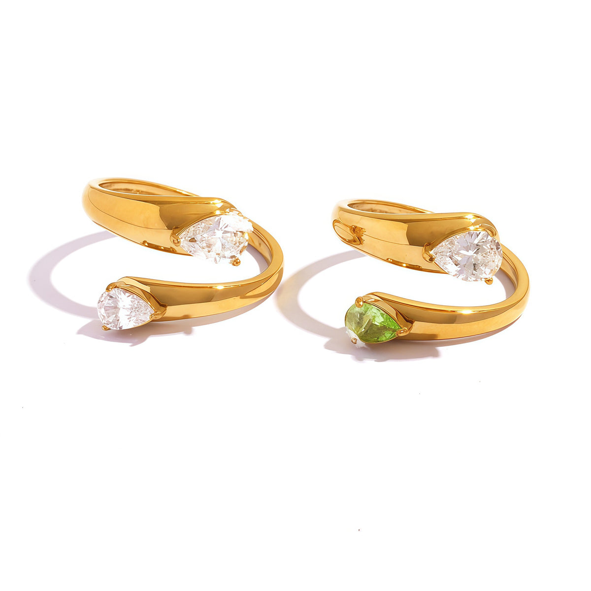 Cresia Cross stone rings