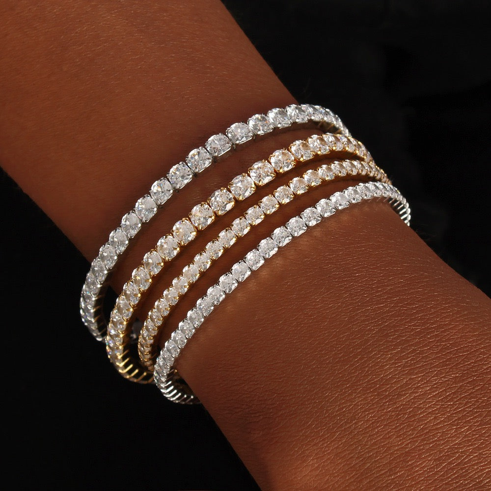 Tennis rock bracelets