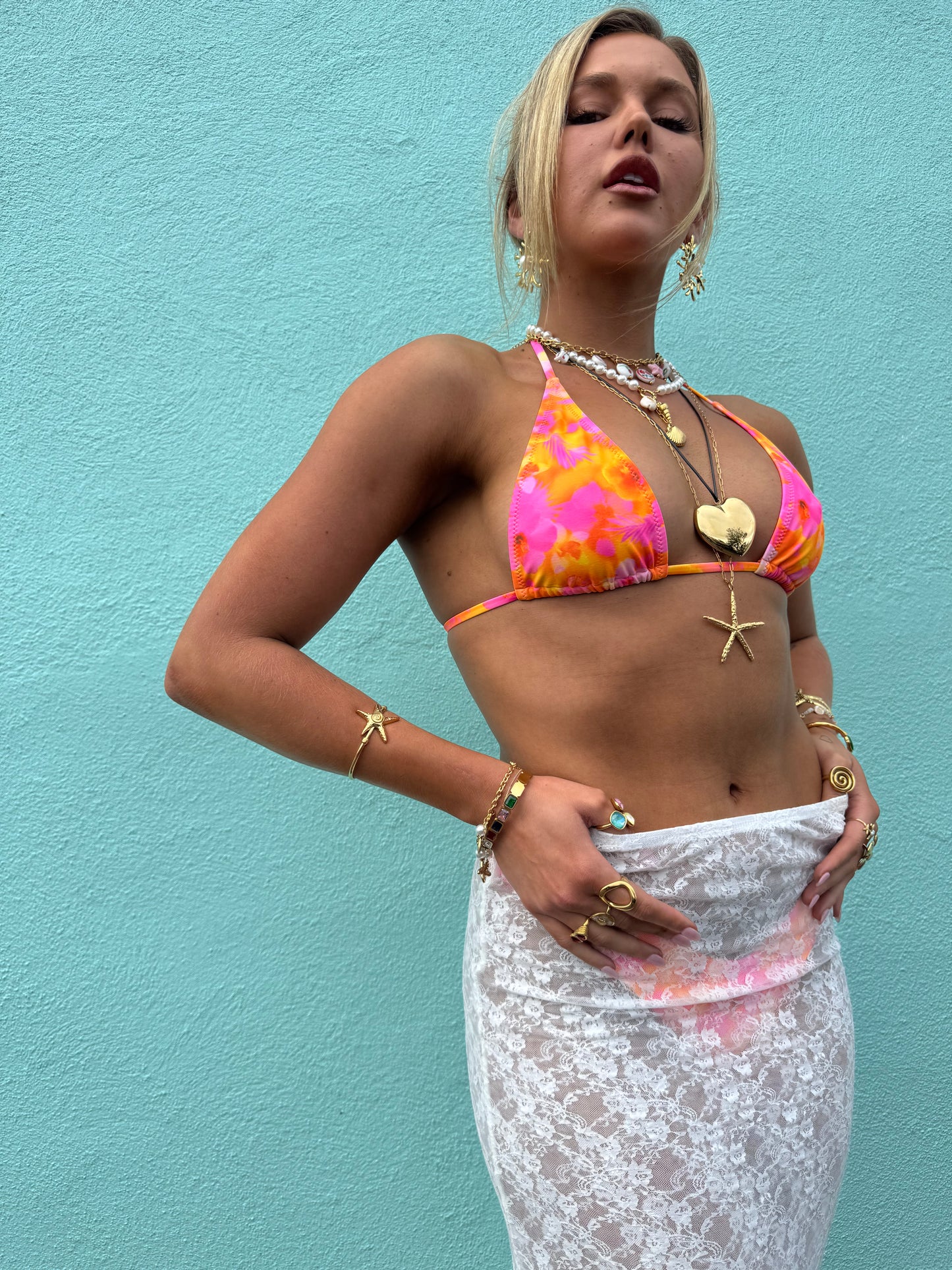 Big heart statement necklace