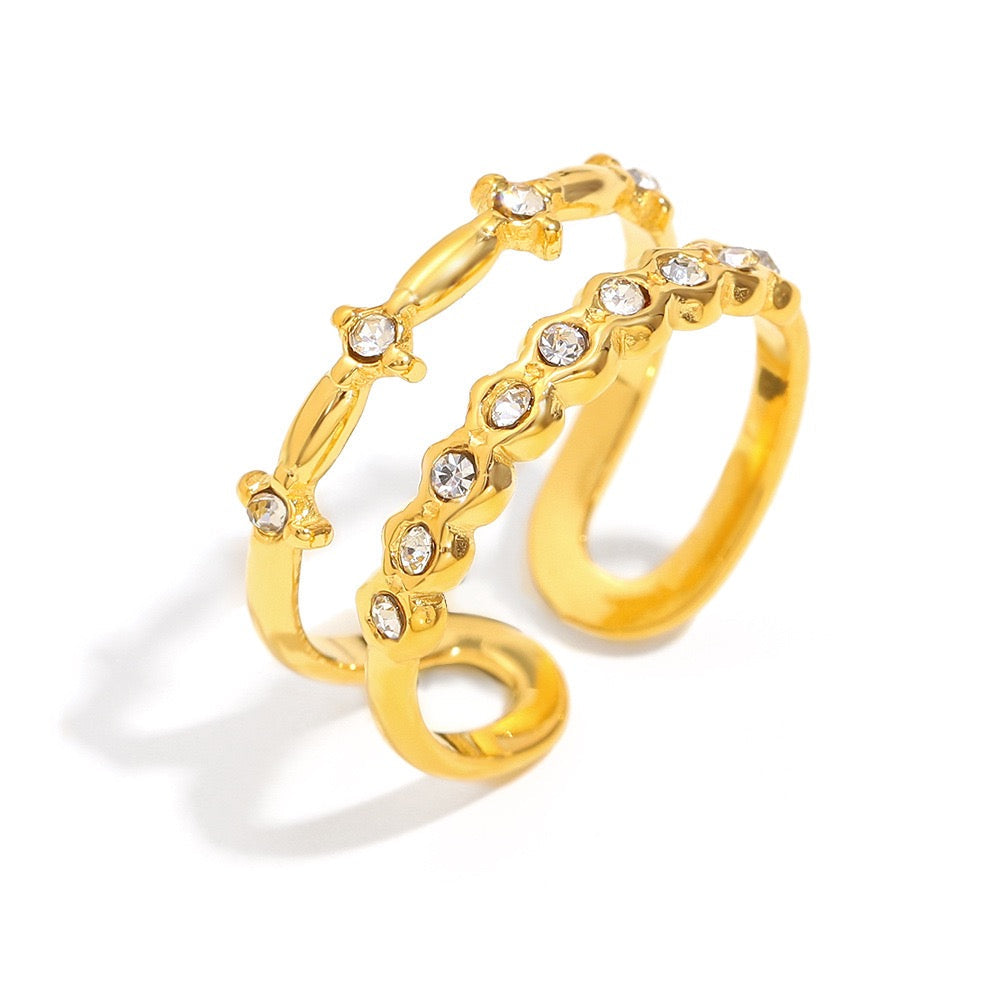 Dorren Double star rings