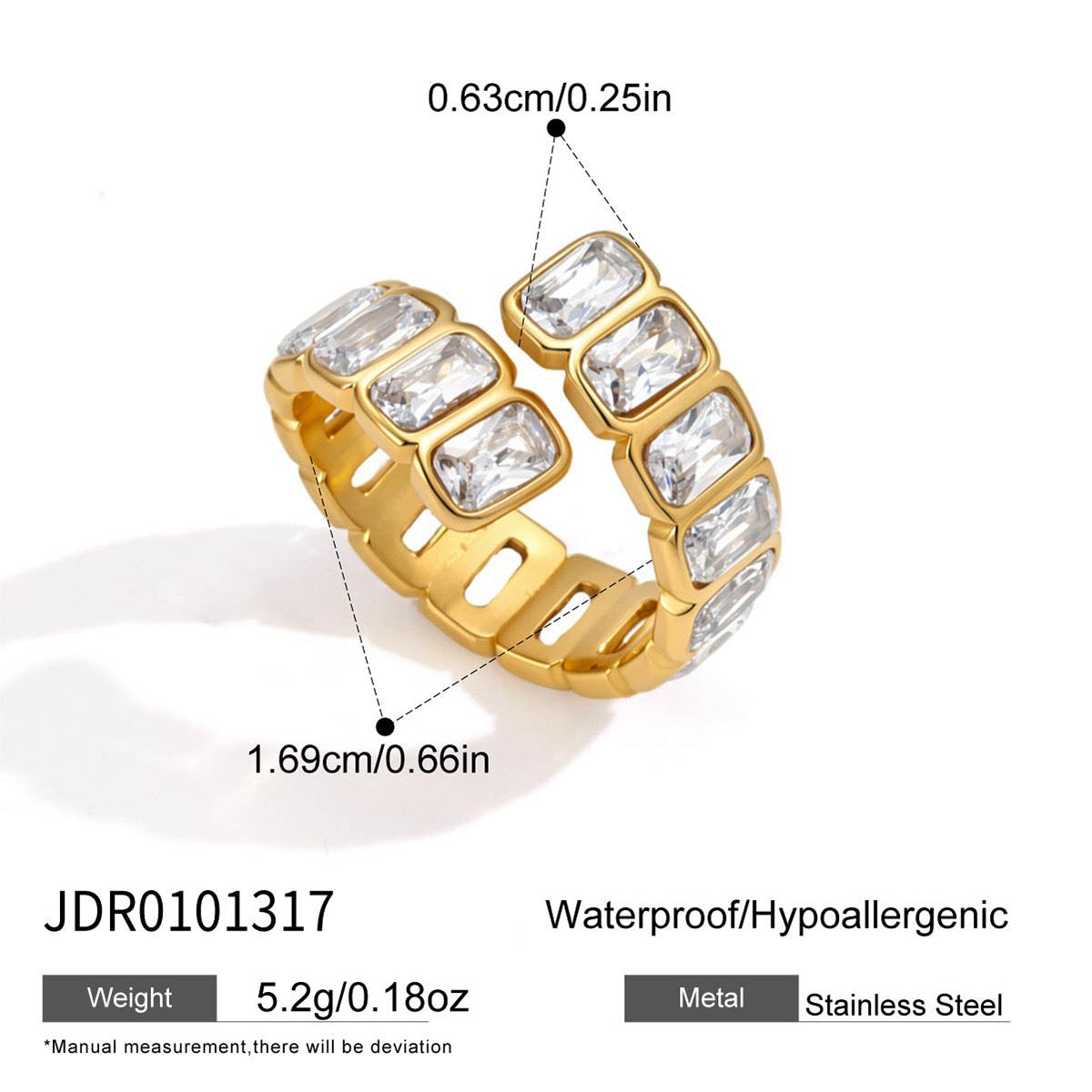 Dorren Double star rings