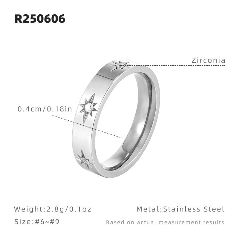 Teresa Octagram star rings