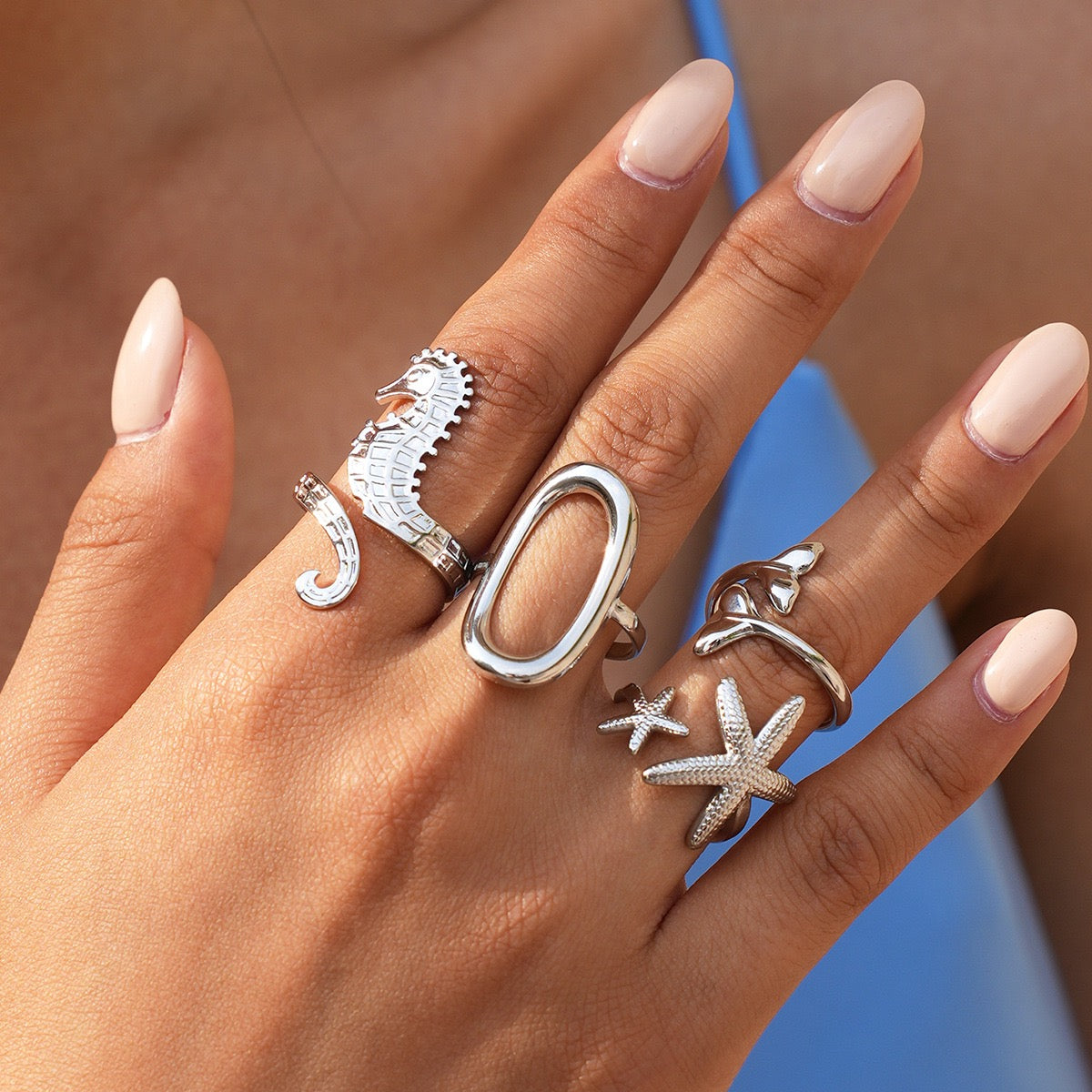 Silver Water rings