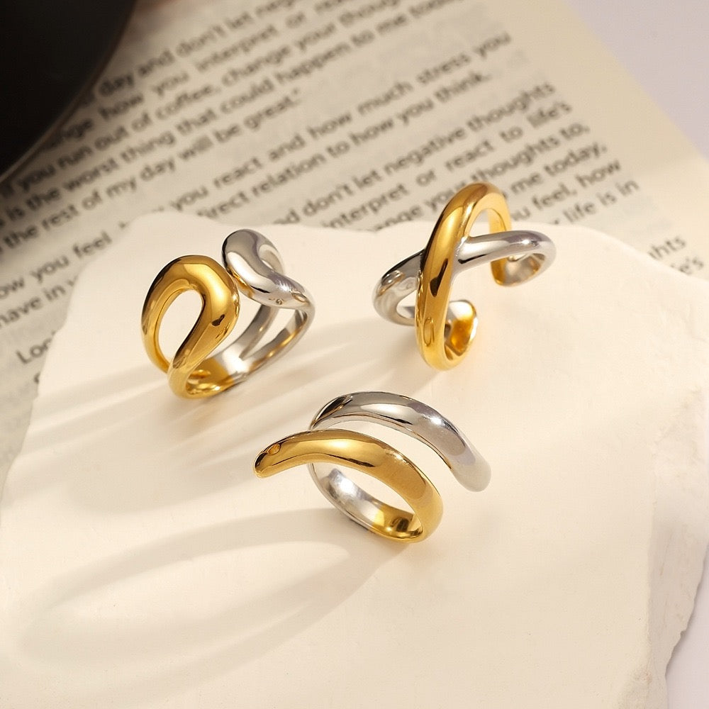 Two tones mix rings