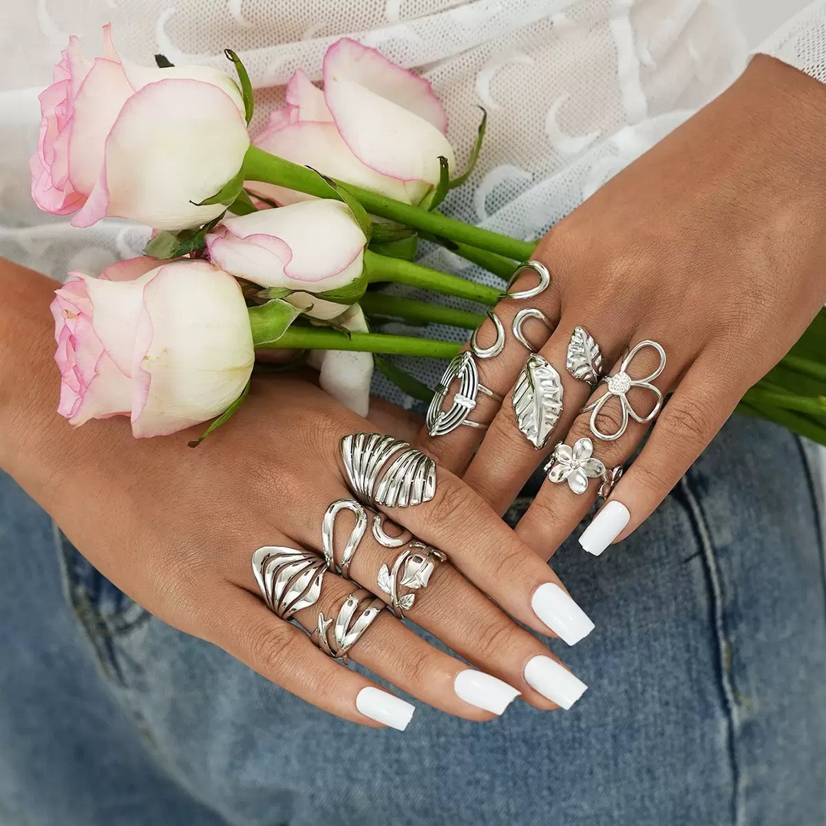 Silver paradise rings