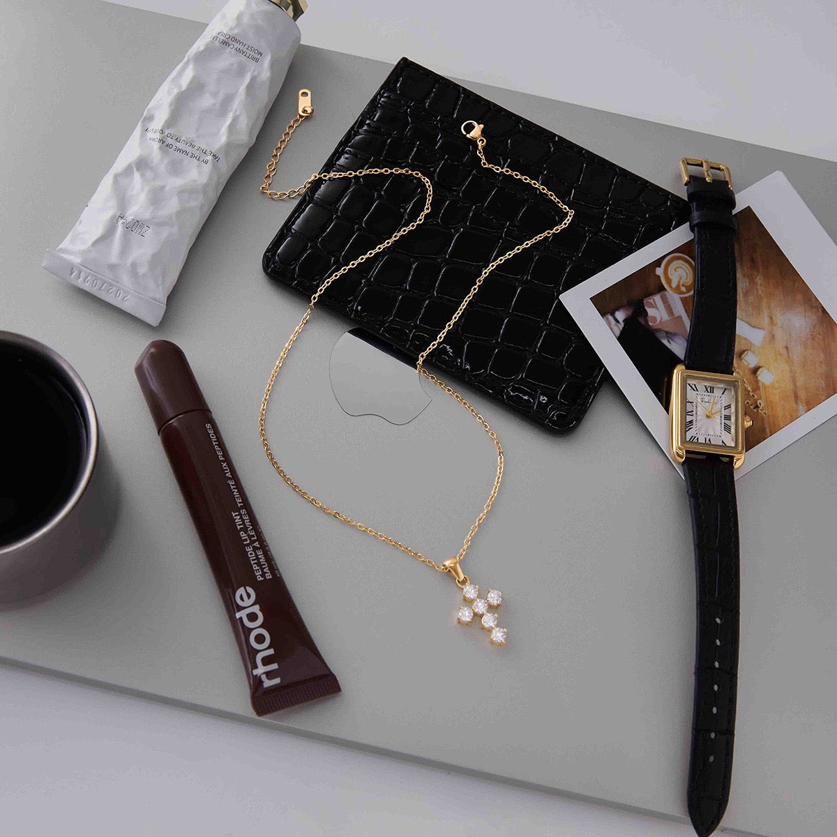 Dainty cross necklace