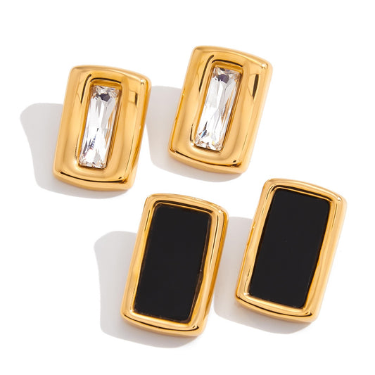 Big rock studs earrings