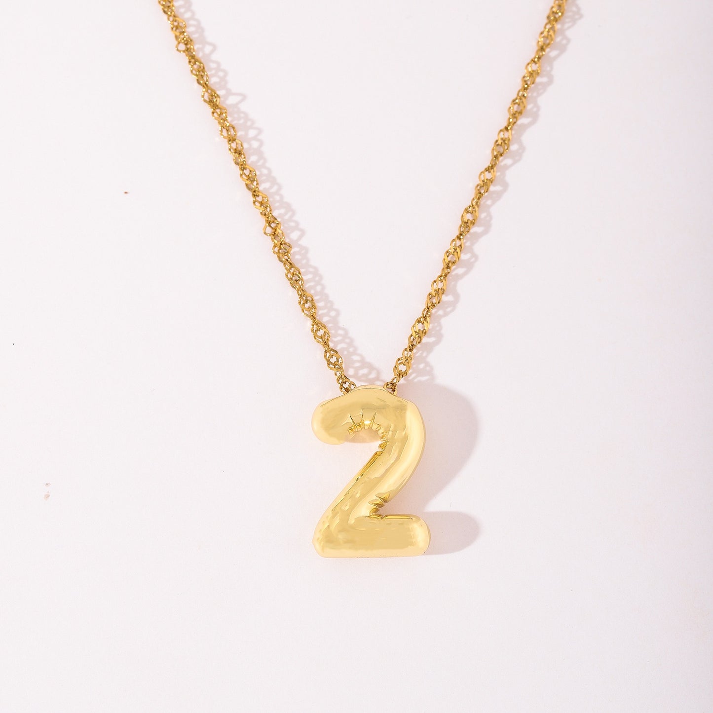 Bubble number necklace