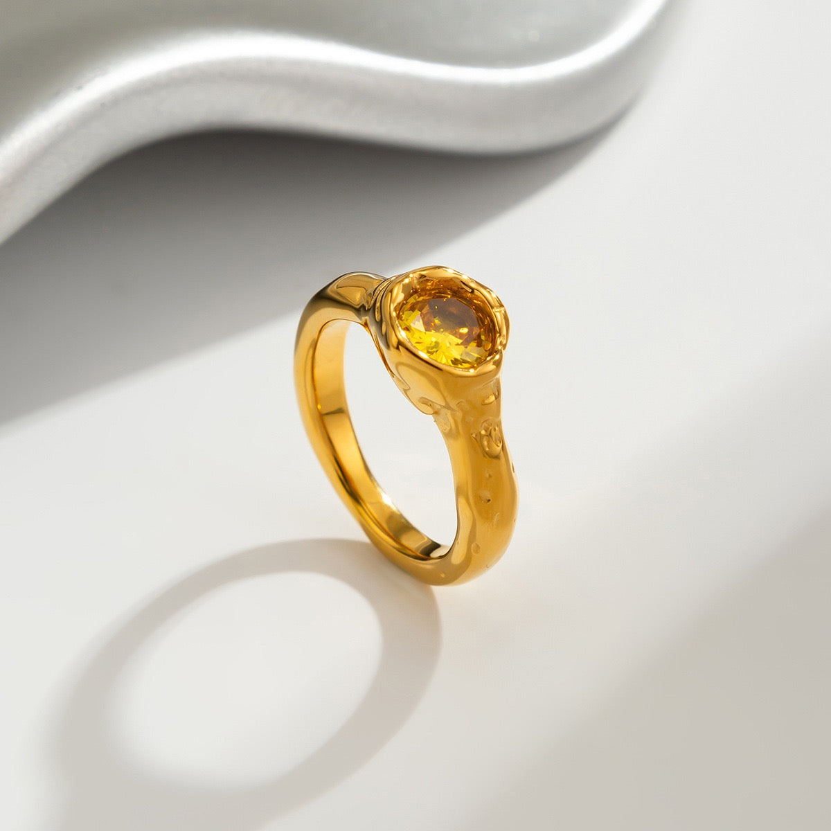 Starry night rock rings