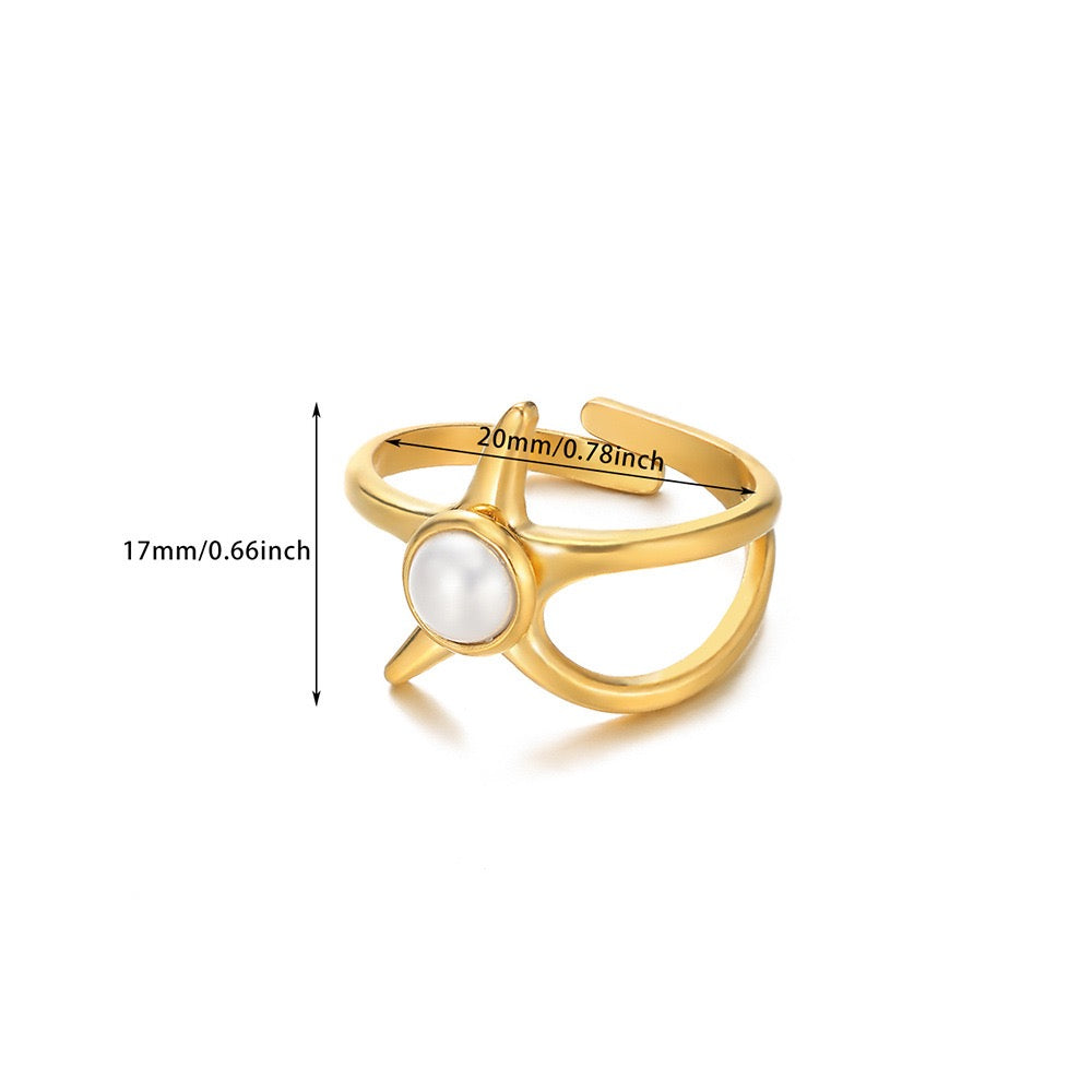 Pearly ocean starfish rings