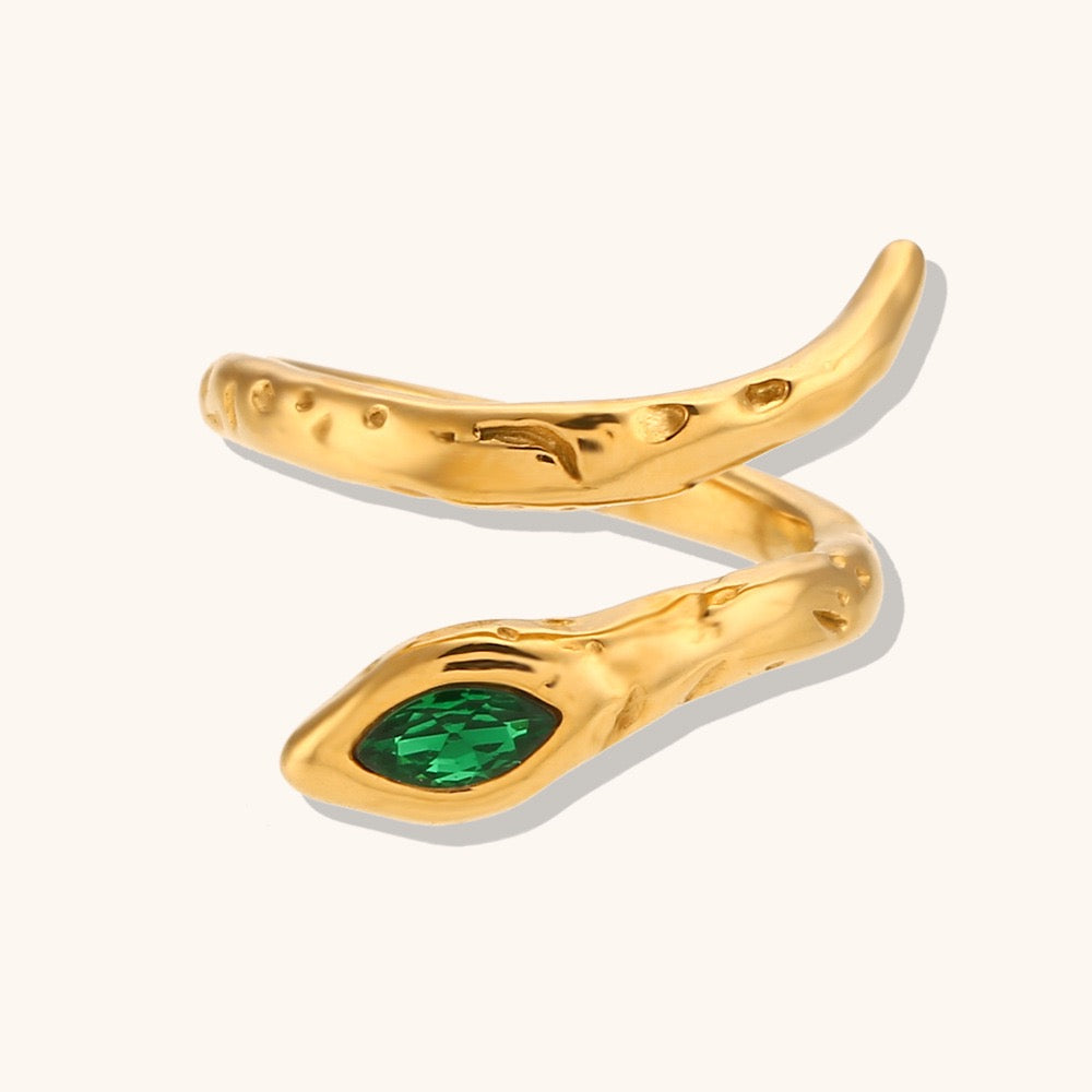 Egyptian snake tale rings