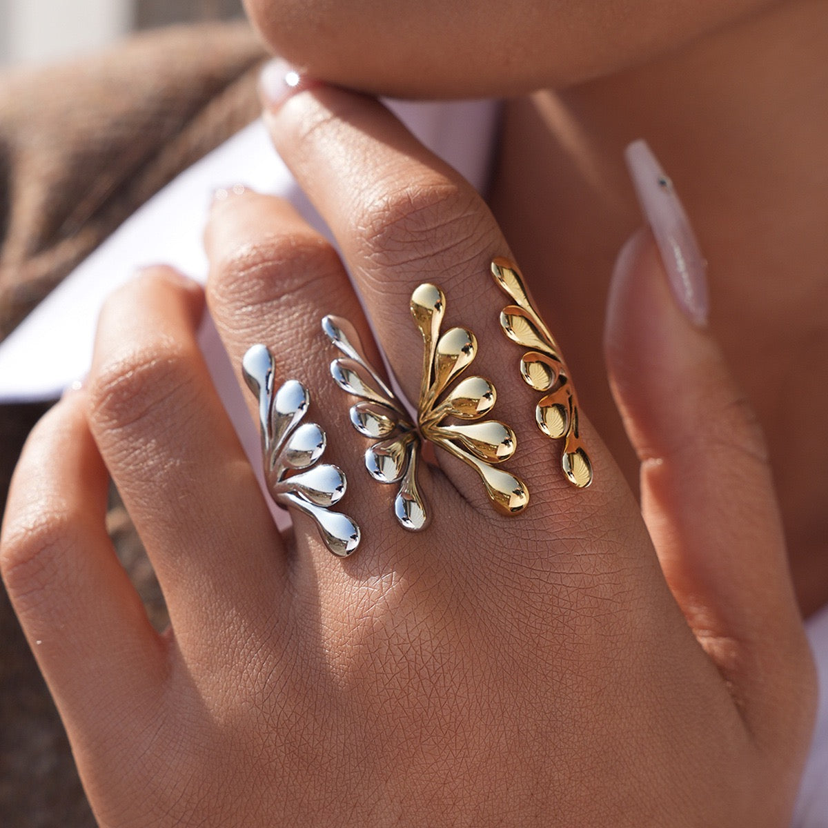 Silver paradise rings