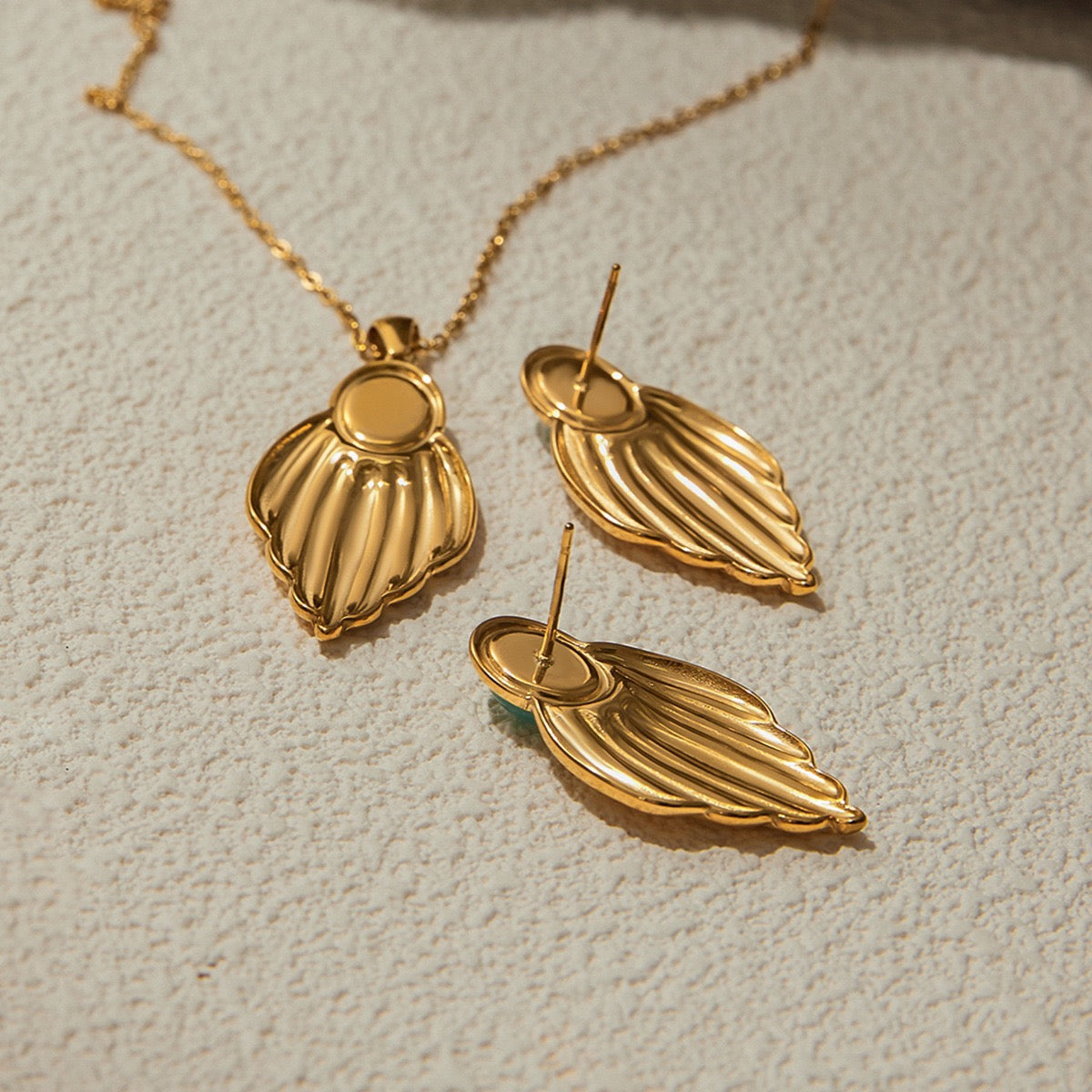 Blue ocean earrings