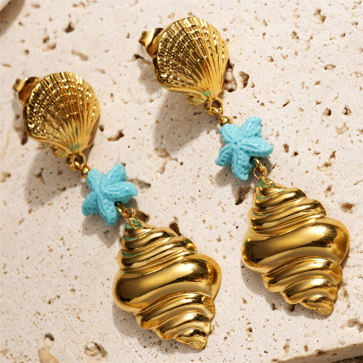 Starfish shell hoops