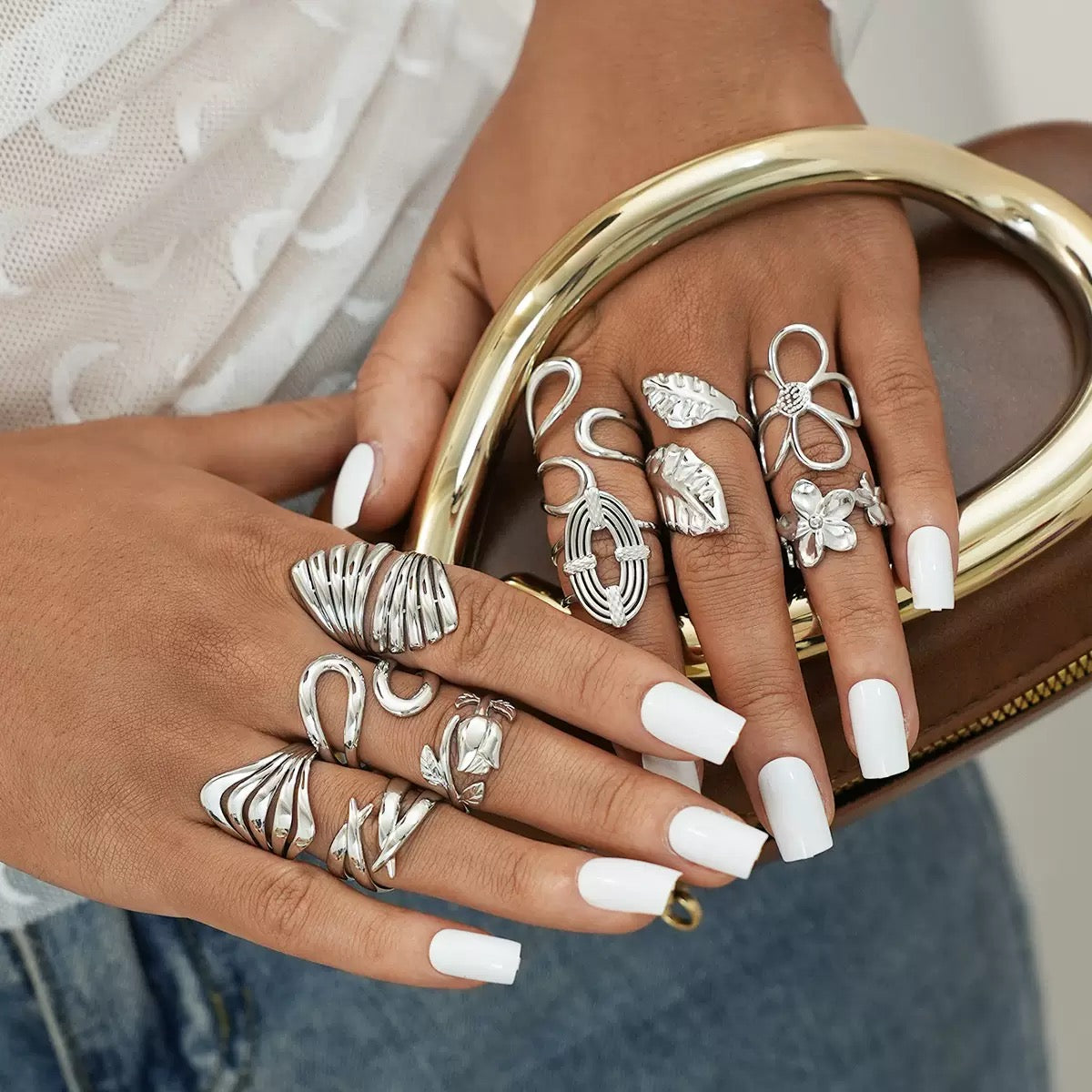 Silver paradise rings