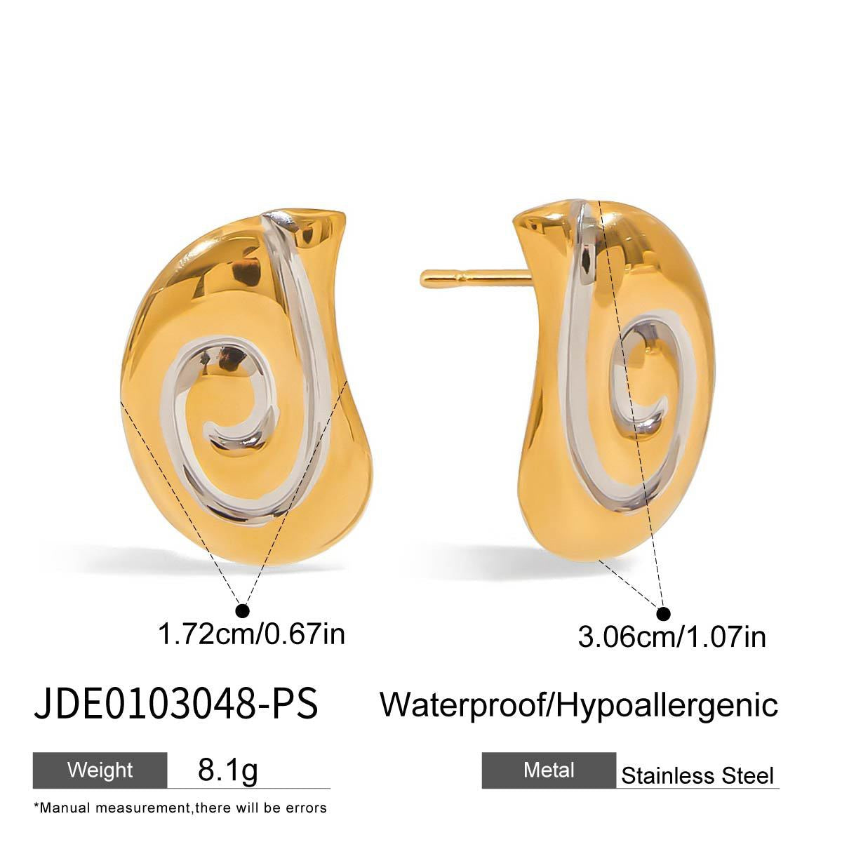 Louisa hoops abstract earrings