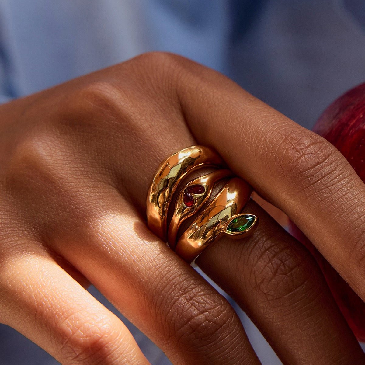 Valentina Emerald Rings