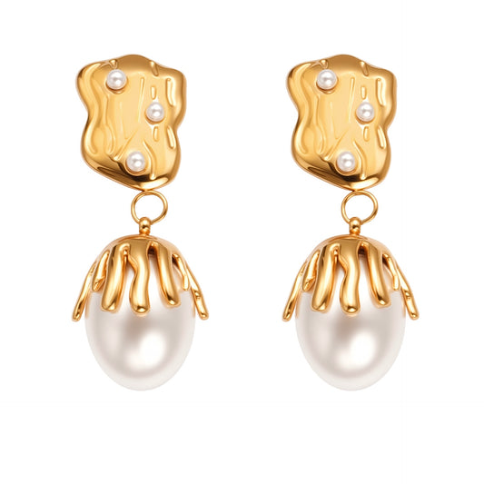 Mermaid pearly earrings