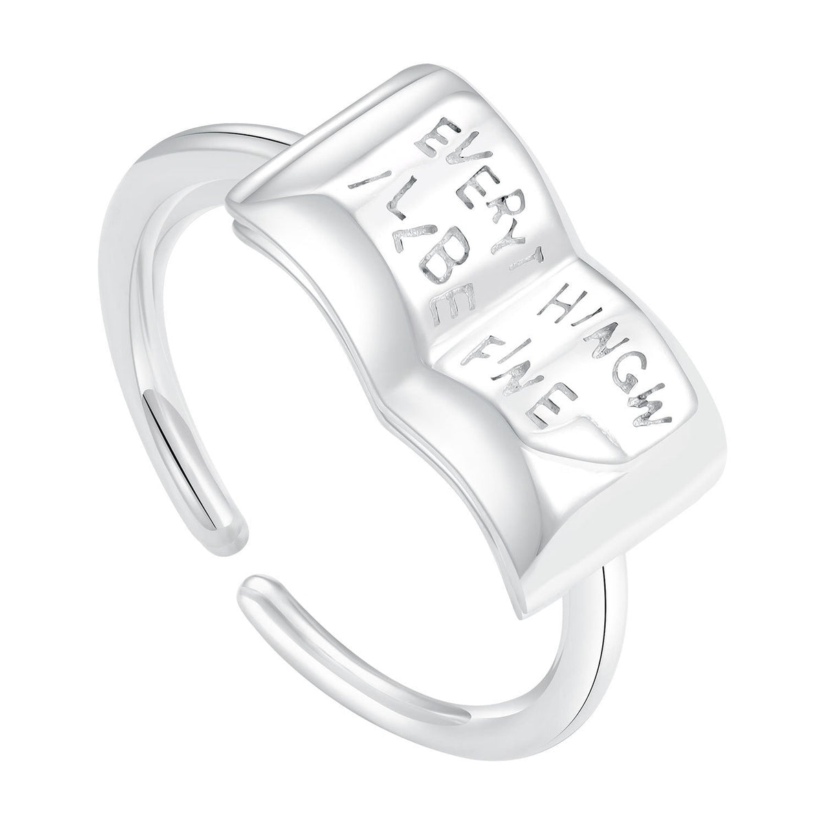 Ink Sterling Silver Ring