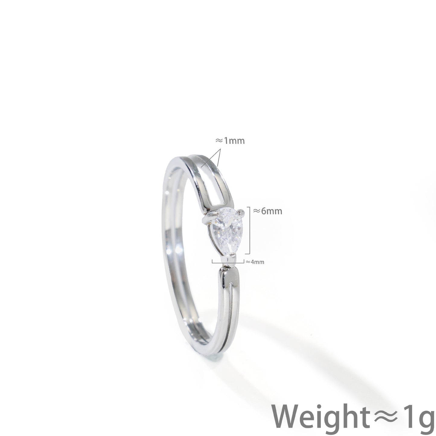 Dainty rock knots rings