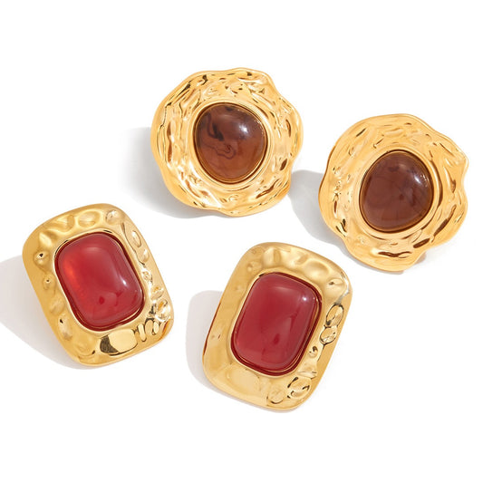 Red Gem earrings