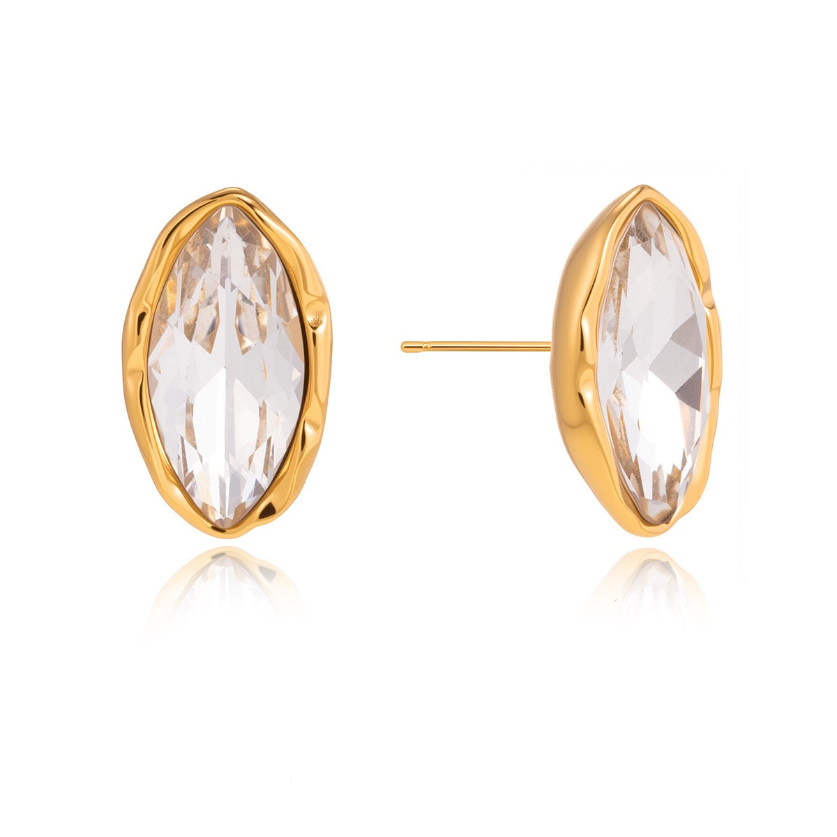Big horse eyes rock earrings