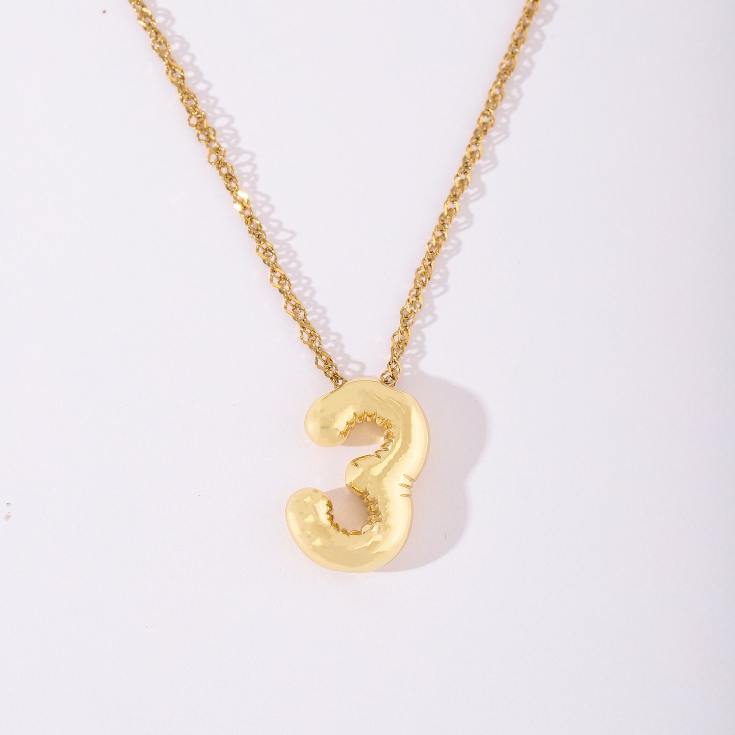 Bubble number necklace