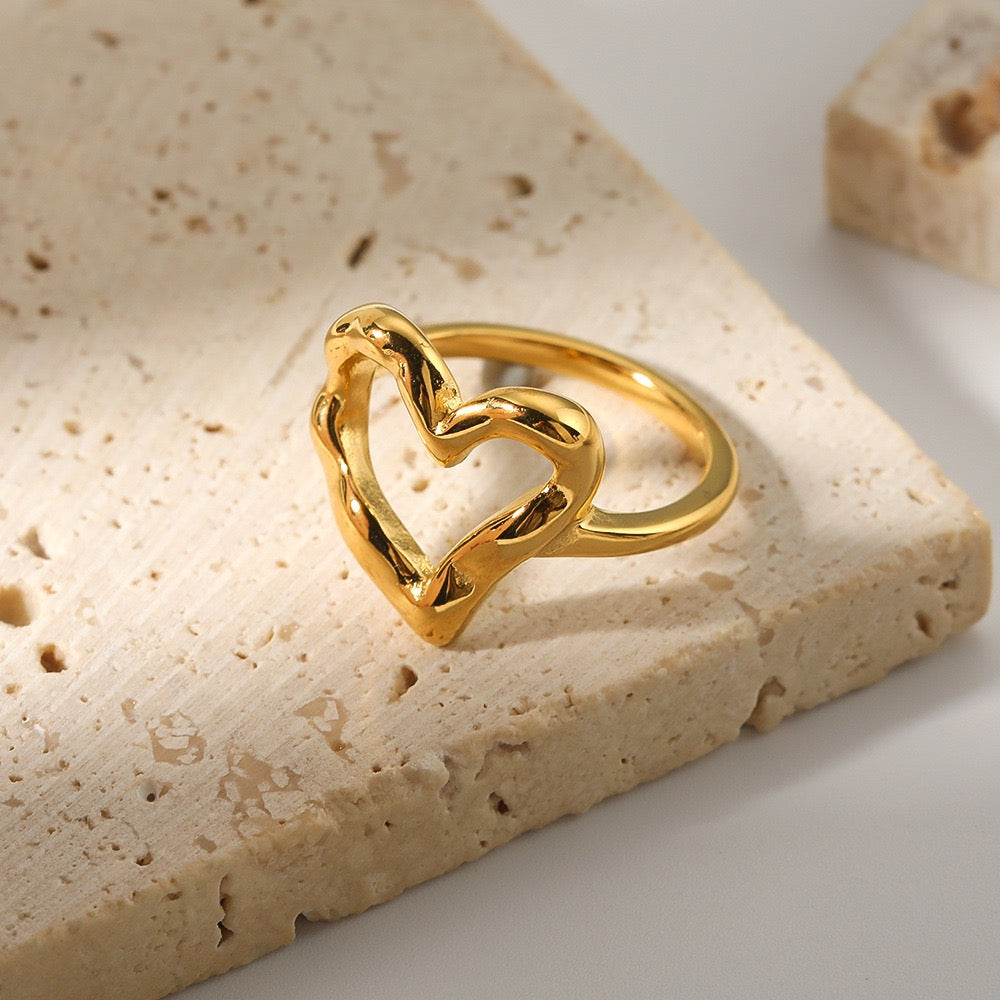 Celeste Heart Rings
