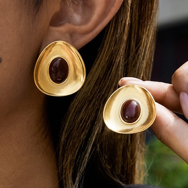 Red Gem earrings