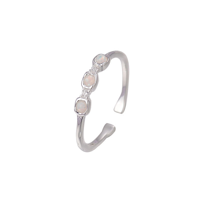 Celestia Opal Sterling Silver Ring