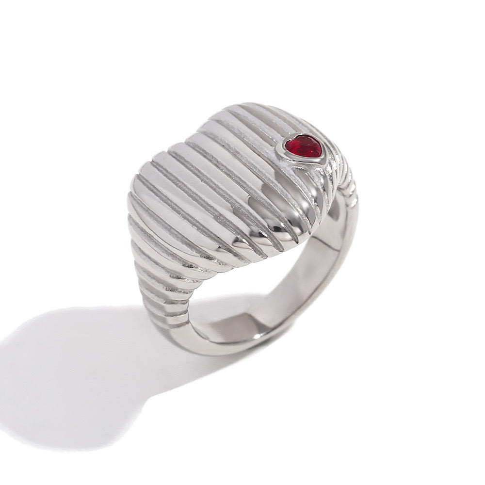 Ottawa Red heart rings