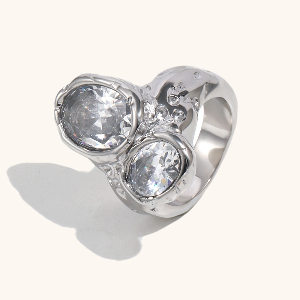 Starry night rock rings
