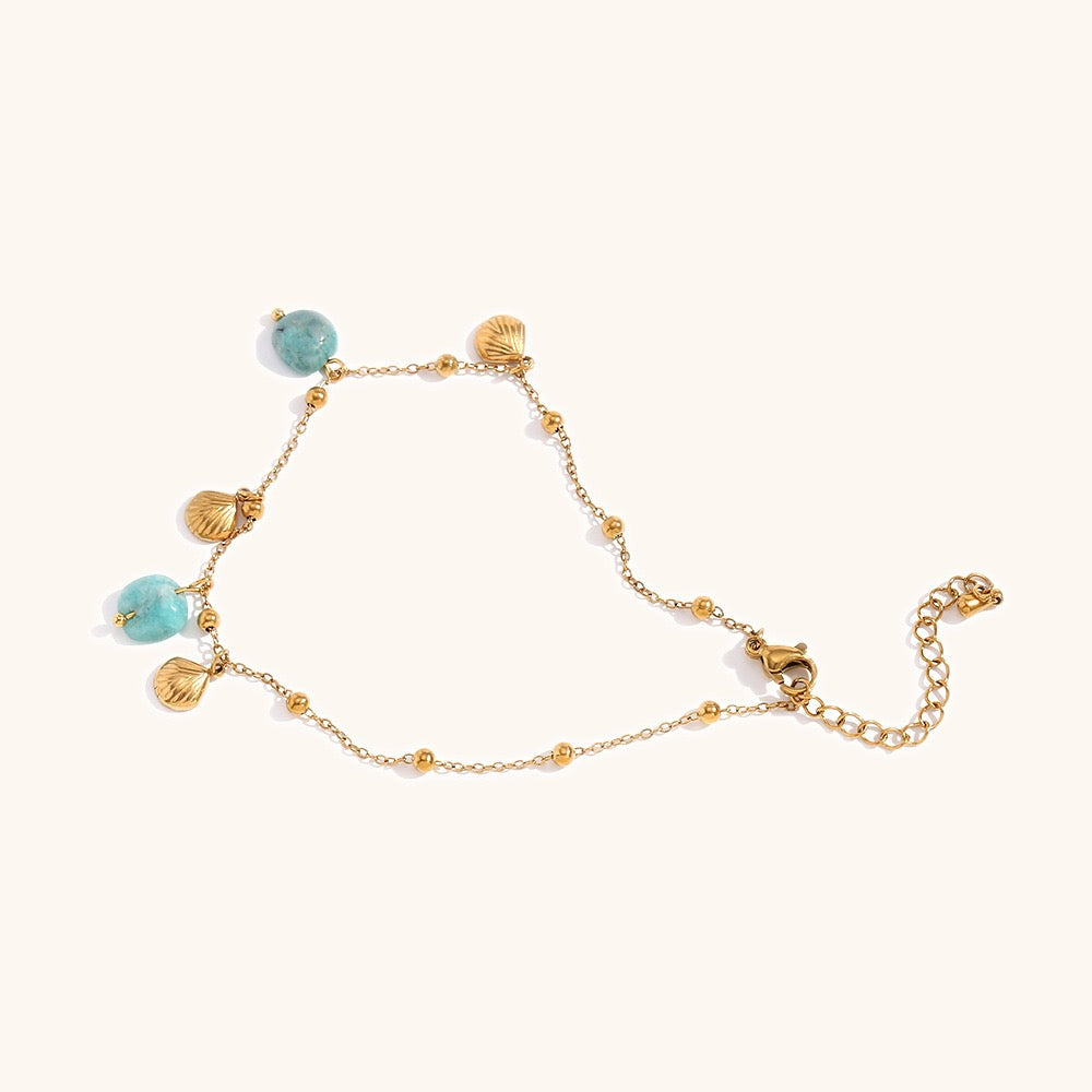Pink charm ocean earrings