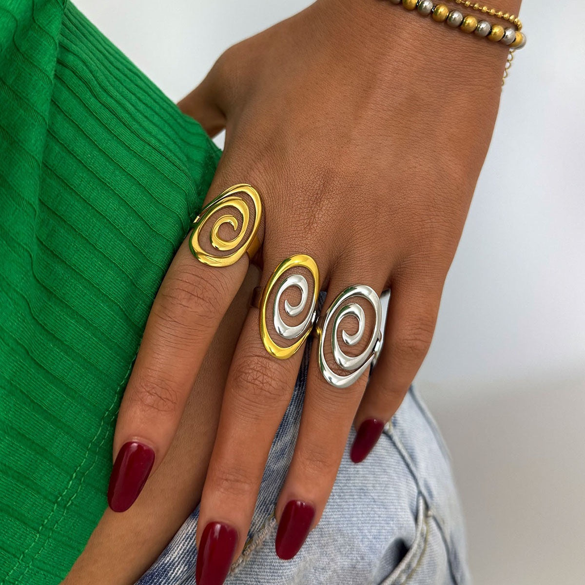 Silver paradise rings