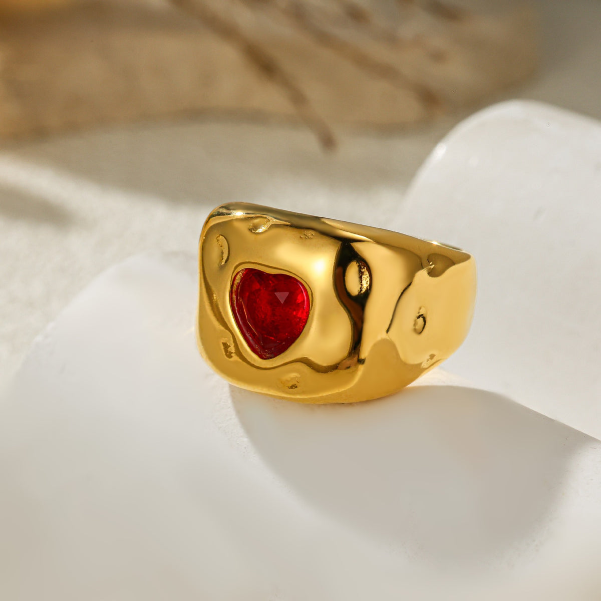 Celeste Heart Rings