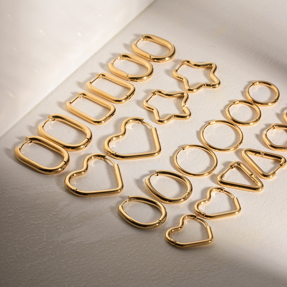 Classic shaped hoops