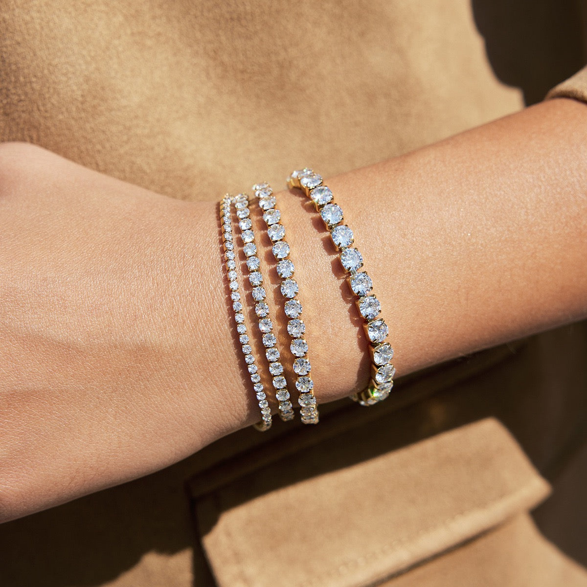 Tennis rock bracelets