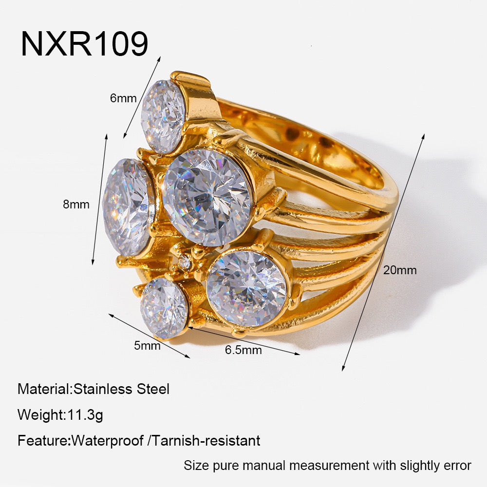 Valencia Zirconia Statement Ring