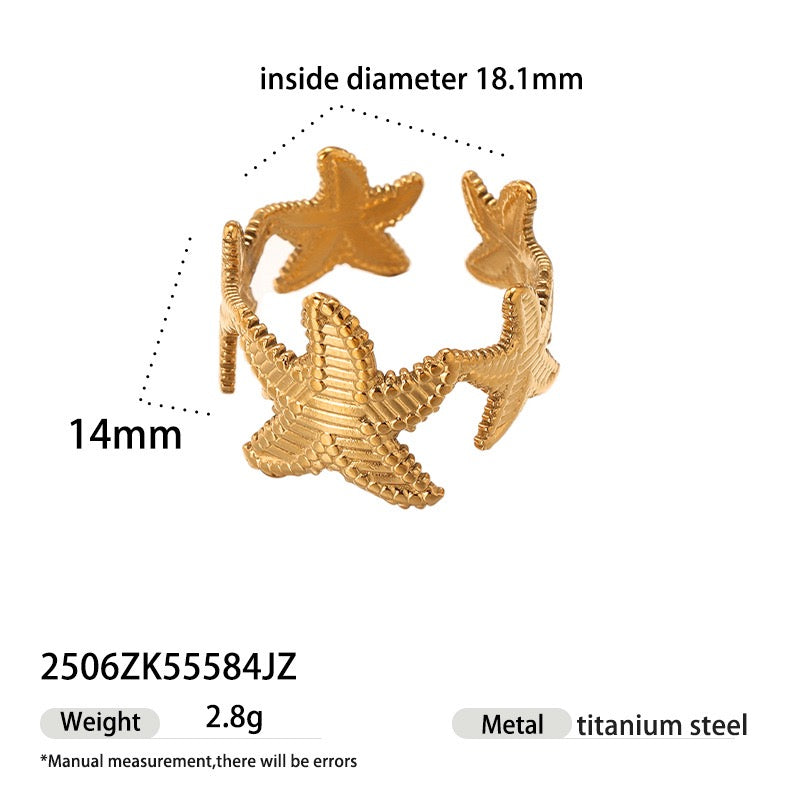 Glen classic dainty starfish earrings