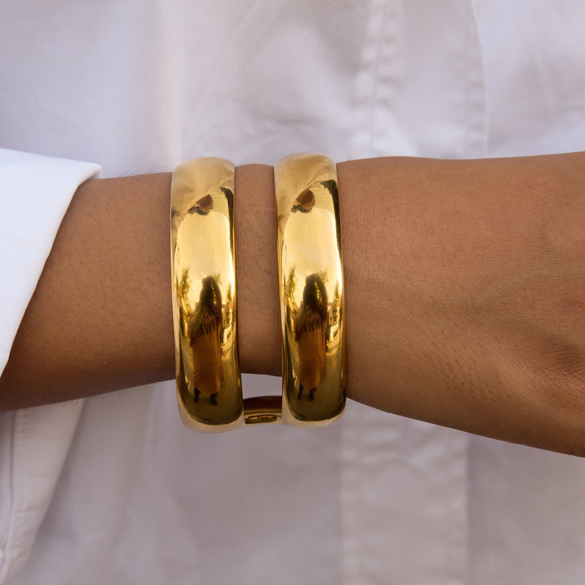 Big statement layer bangle