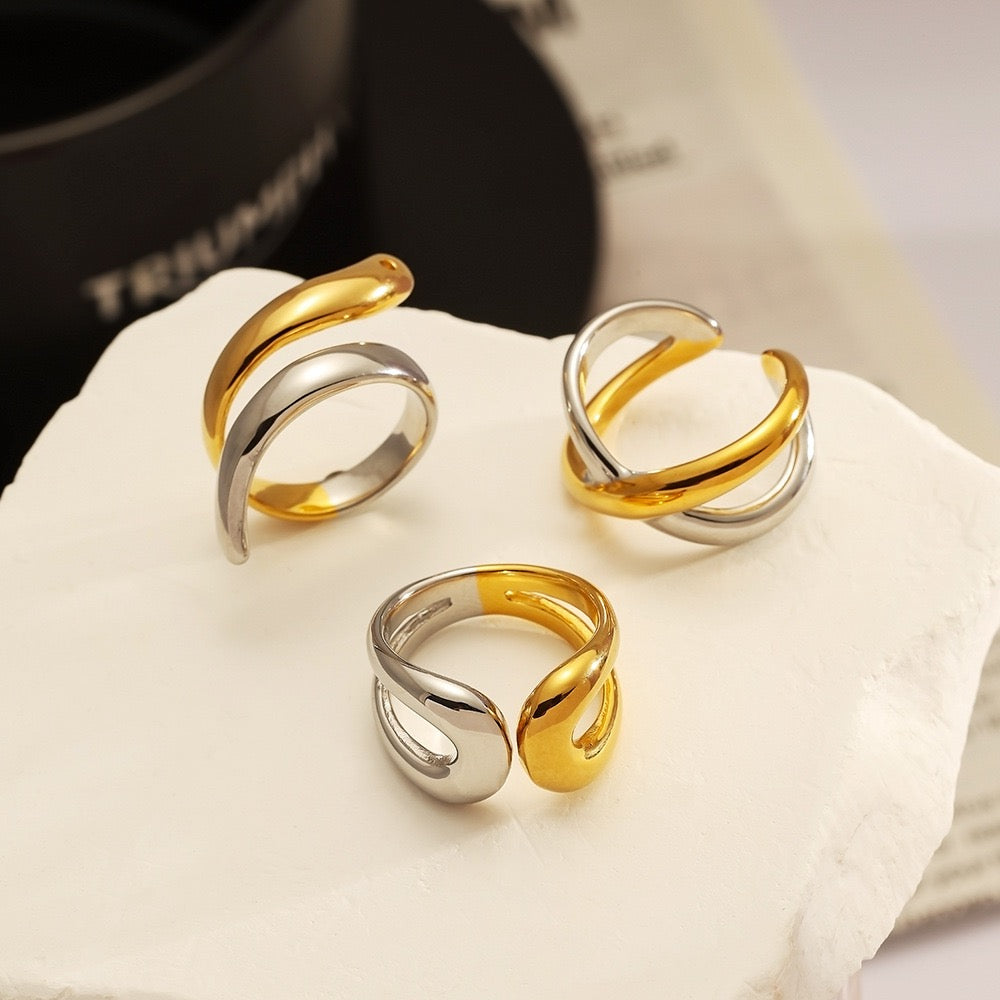 Two tones mix rings