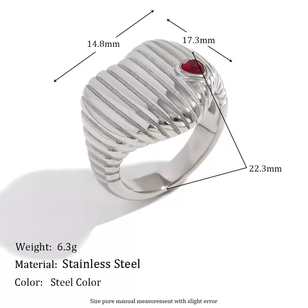 Celeste Heart Rings