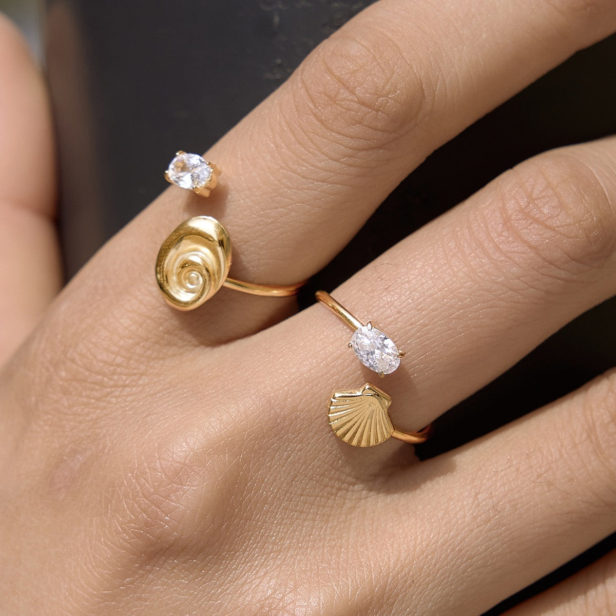 Ocean sparkle rings